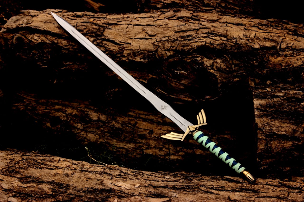 Zelda-Inspired Fantasy Sword Replica – 40" Steel Blade with Scabbard | Cosplay, Collectible, Display Sword | NovaFang USA
