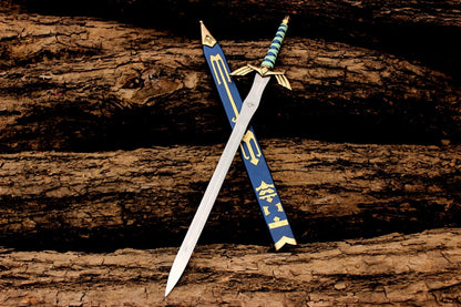Zelda-Inspired Fantasy Sword Replica – 40" Steel Blade with Scabbard | Cosplay, Collectible, Display Sword | NovaFang USA