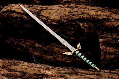 Zelda-Inspired Fantasy Sword Replica – 40" Steel Blade with Scabbard | Cosplay, Collectible, Display Sword | NovaFang USA