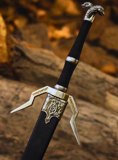 Premium Fantasy Steel Sword | Hand-Forged Medieval Warrior Blade with Scabbard