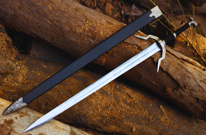 Premium Fantasy Steel Sword | Hand-Forged Medieval Warrior Blade with Scabbard